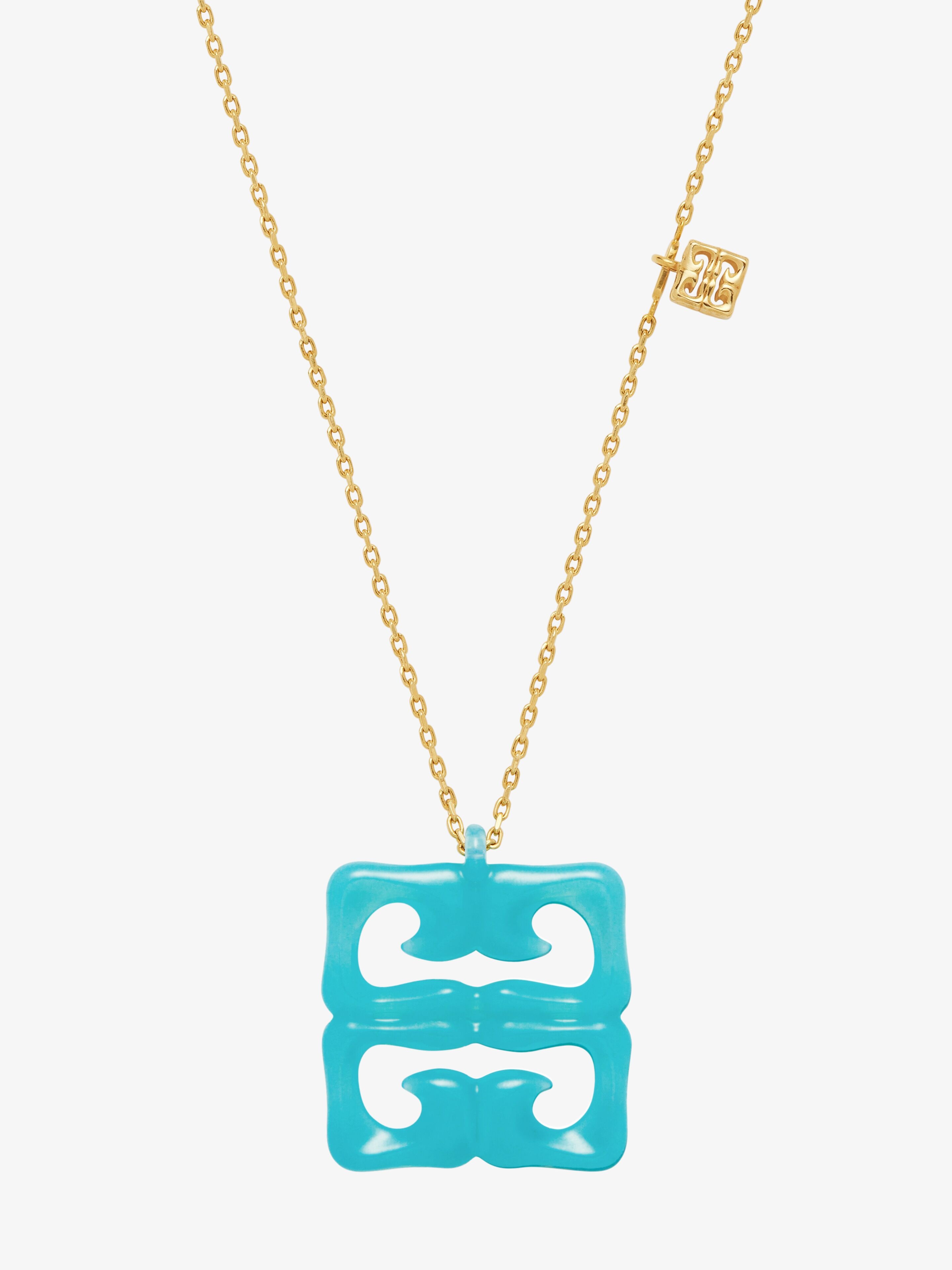 4G LIQUID NECKLACE IN METAL AND RESIN - 2