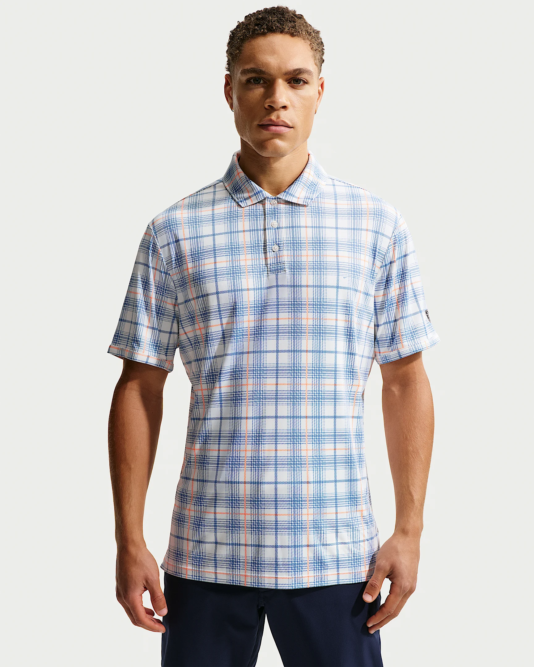 Nike Par Men's Dri-FIT Tartan Golf Polo - 1