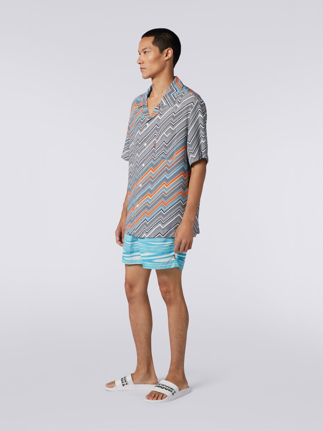 Viscose short-sleeved bowling shirt - 3