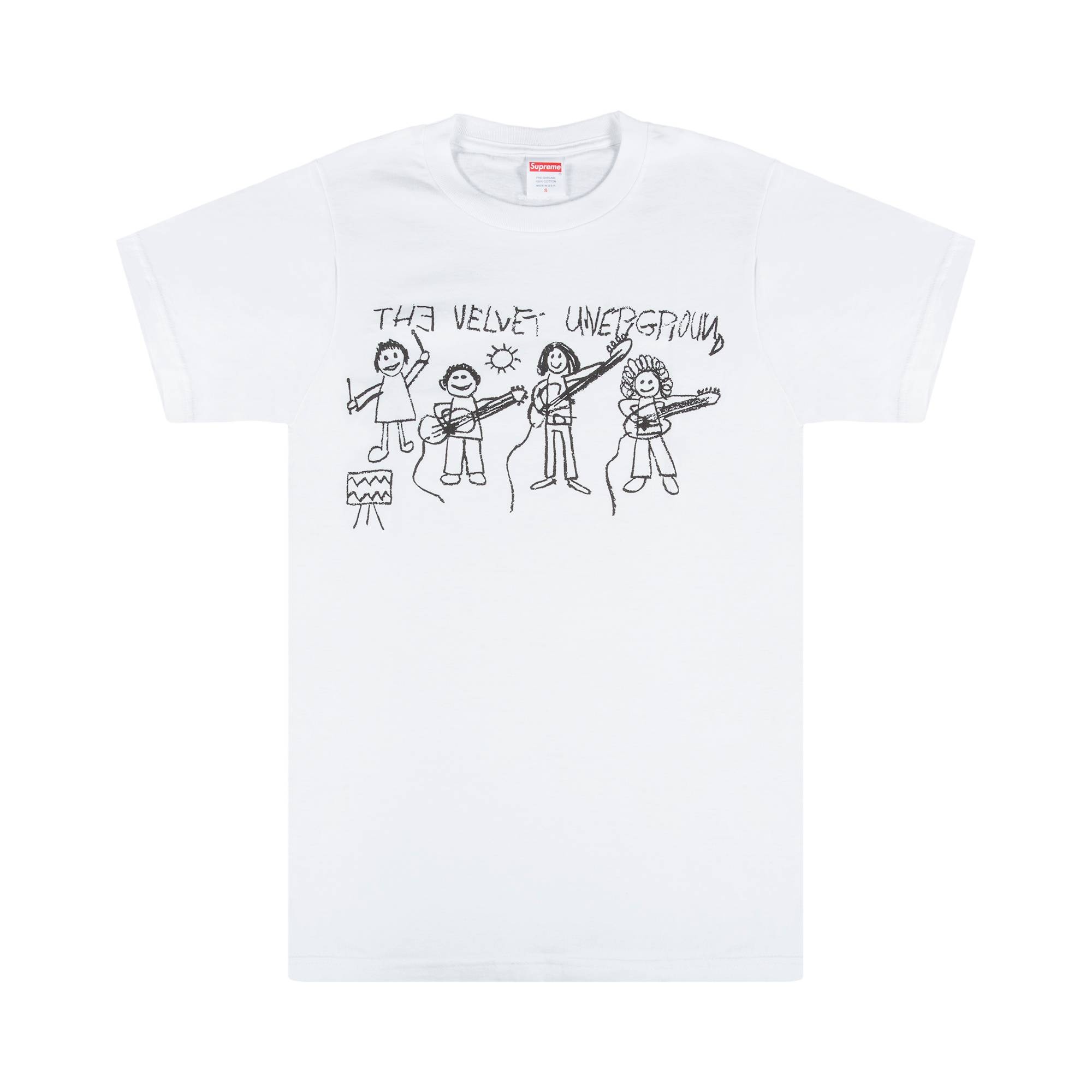 Supreme The Velvet Underground Drawing T-Shirt 'White' - 1