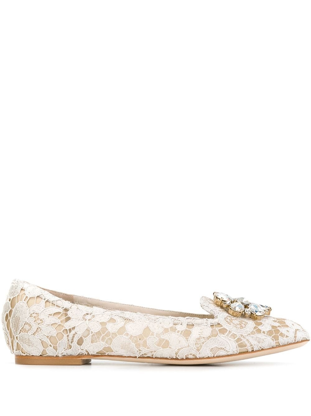 Vally Taormina lace ballerina shoes - 1