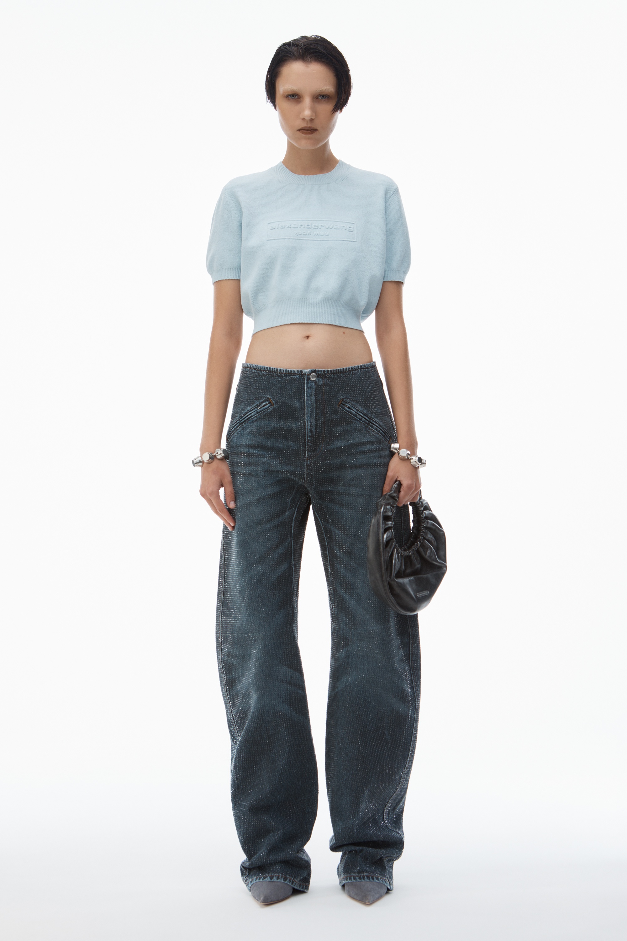 絶対持ちたい【alexanderwang】sweater tee in ribbed chenille Alexander Wang SWEATER TEE IN RIBBED CHENILLE | REVERSIBLE