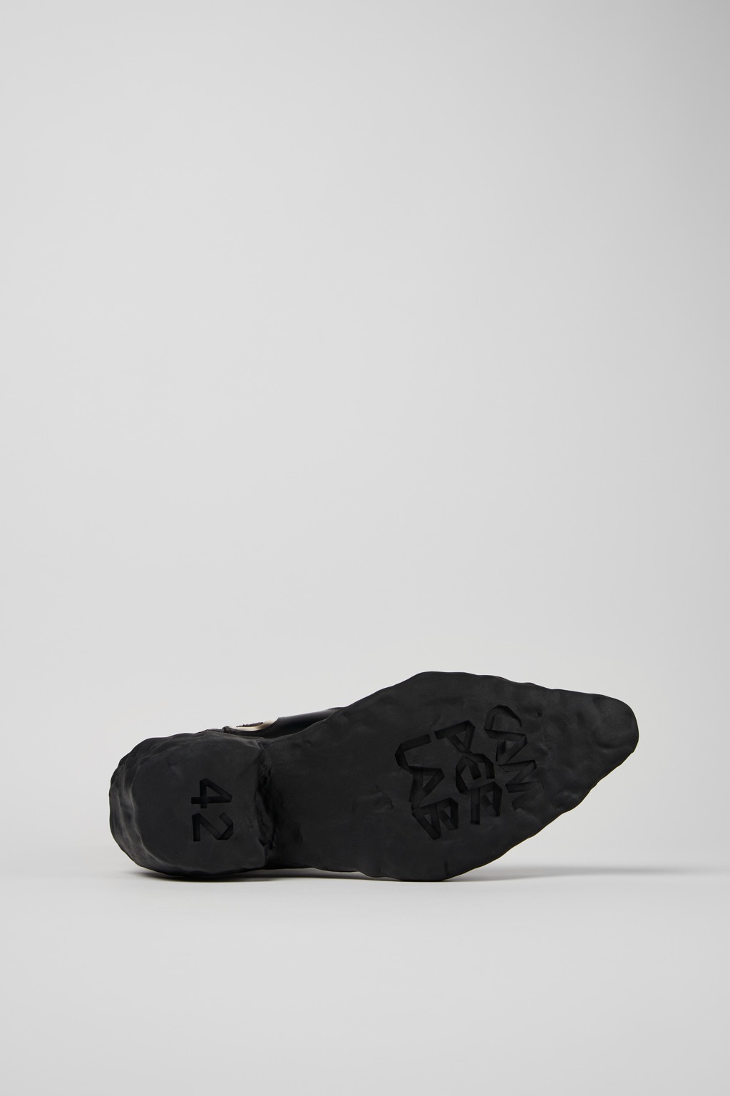 Black and Gray Leather and Nubuck Boots - 5