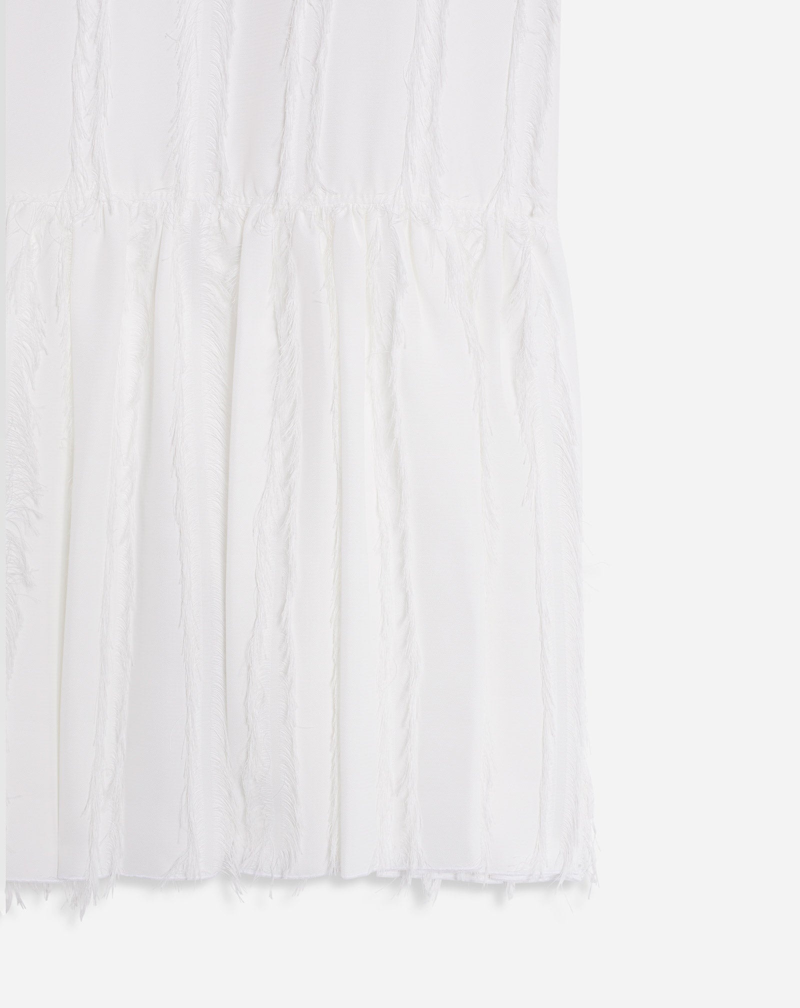 SLEEVLESS ROUND NECK DRESS WITH RUFFLES - 5