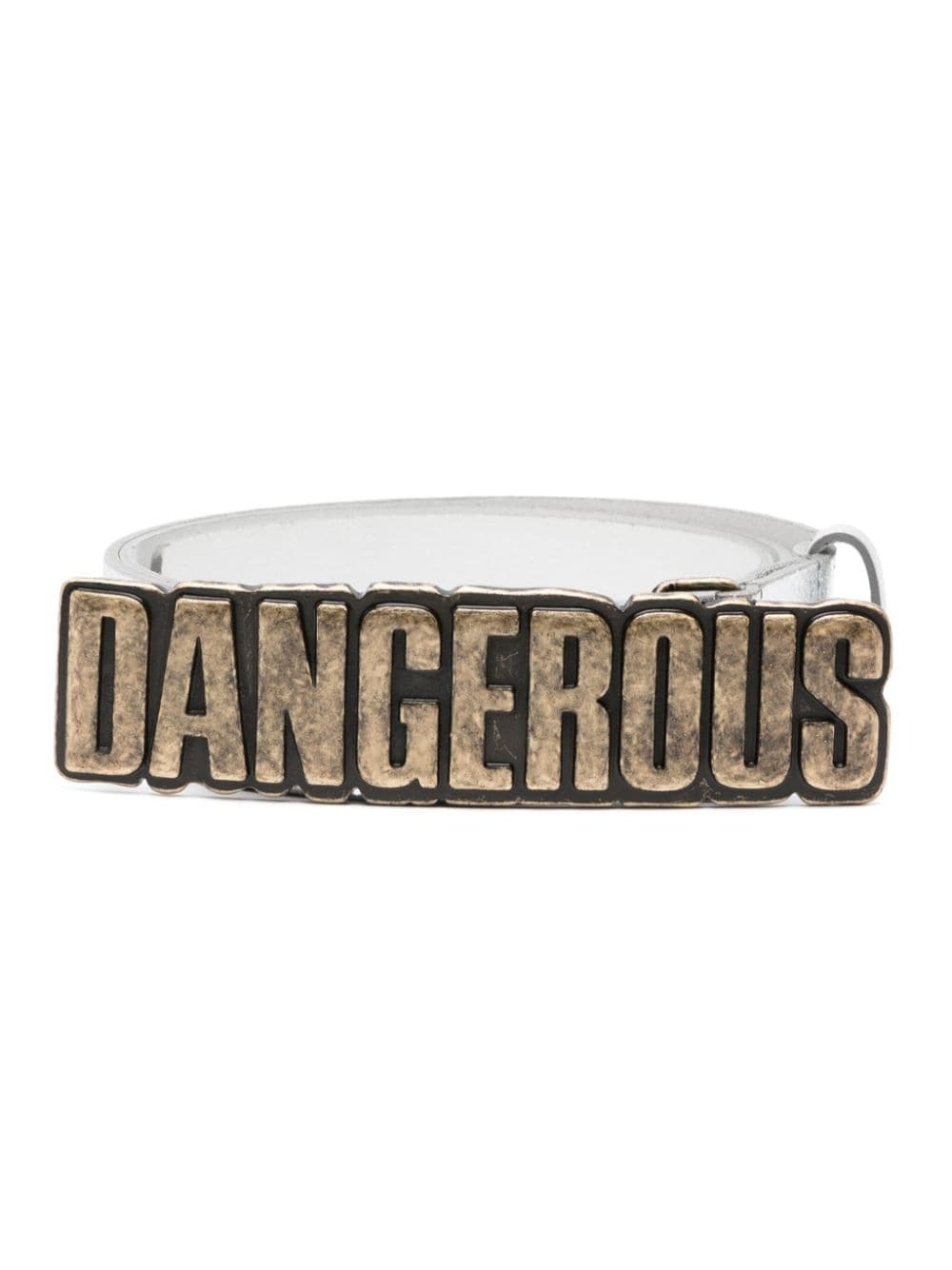 Dangerous-buckle leather belt - 1