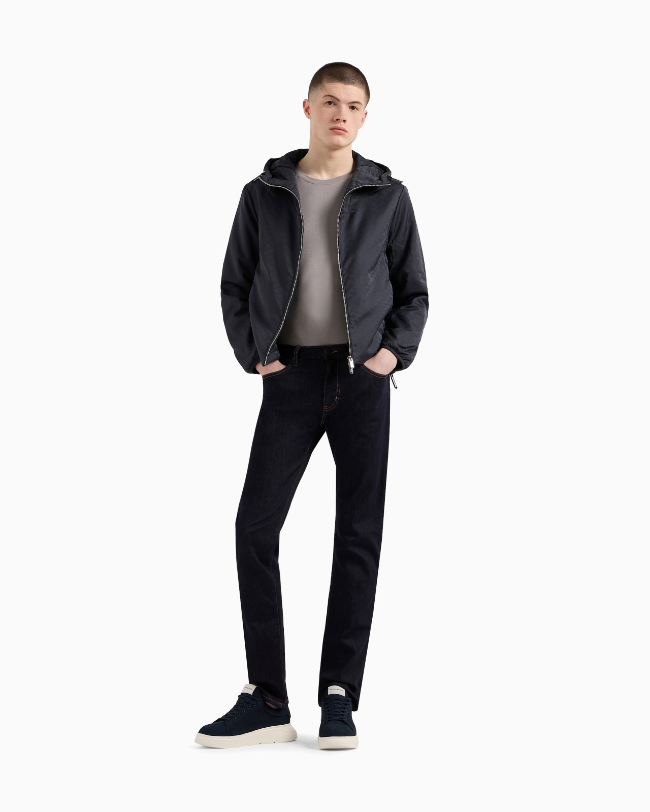 J45 Regular-fit, washed twill 11.5 oz comfort-denim jeans - 2