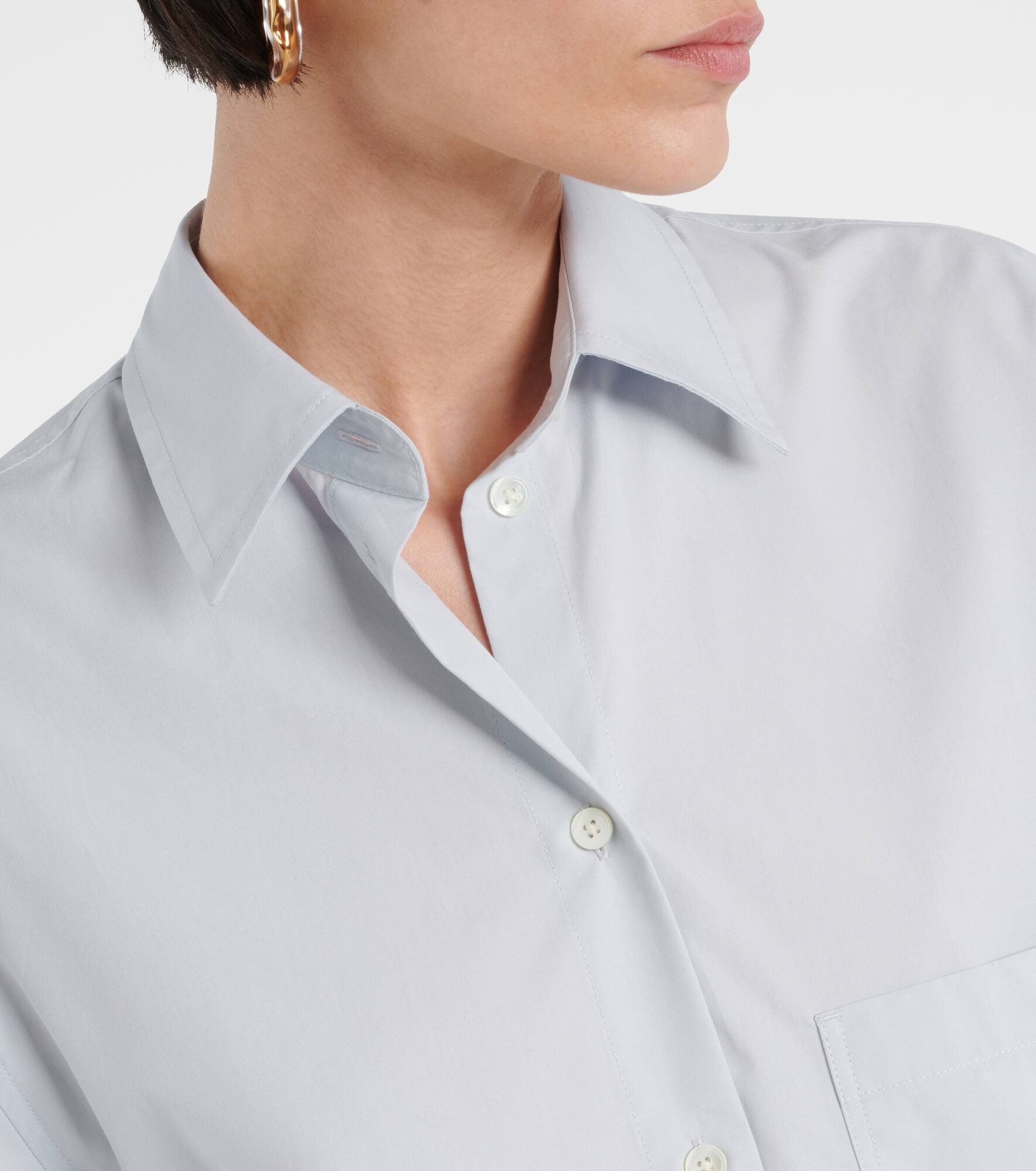 Cotton poplin shirt - 4