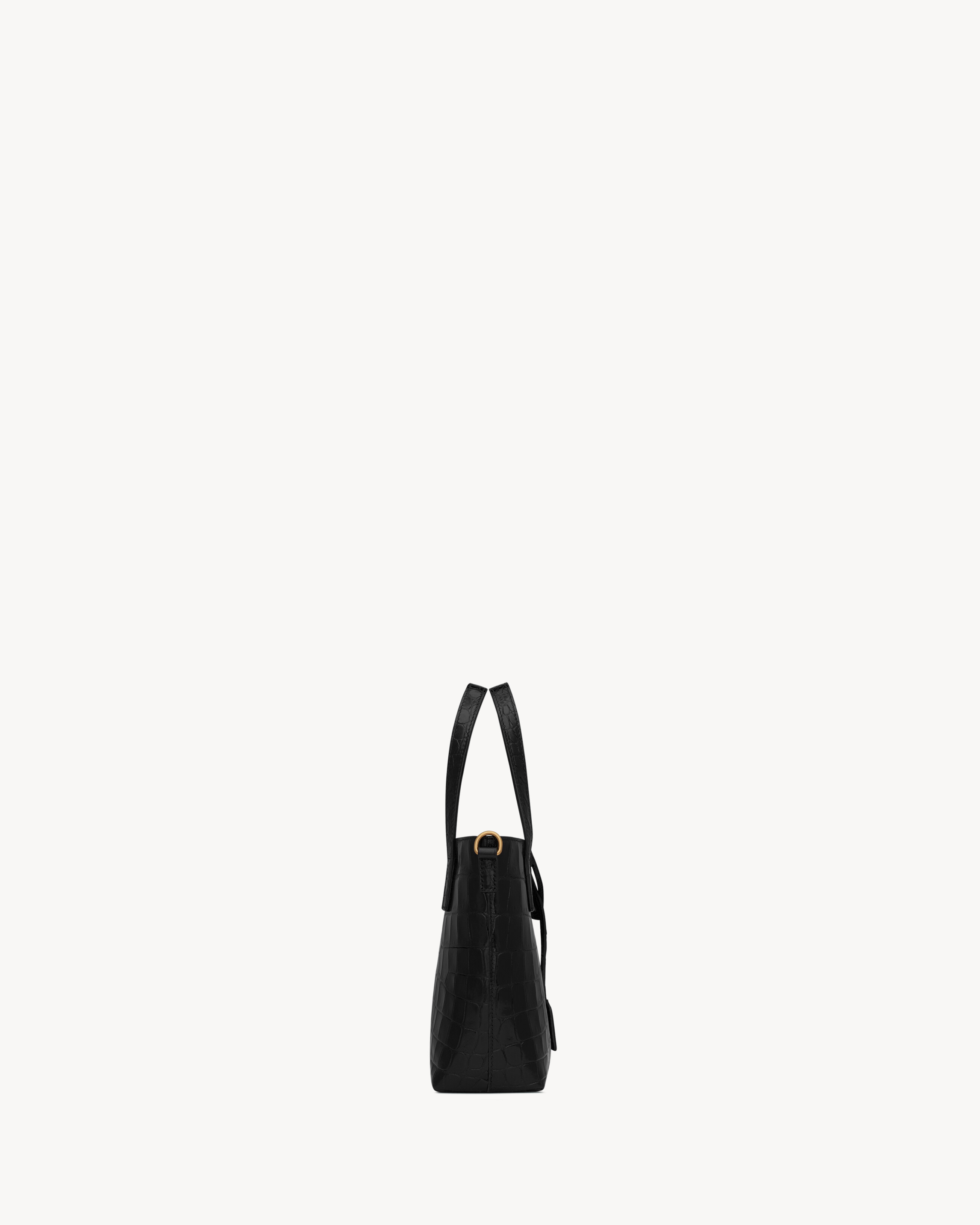 MINI TOY SHOPPING SAINT LAURENT IN CROCODILE-EMBOSSED LEATHER - 5