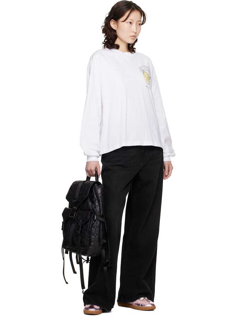 GANNI White Long Sleeve Fruit T-shirt outlook
