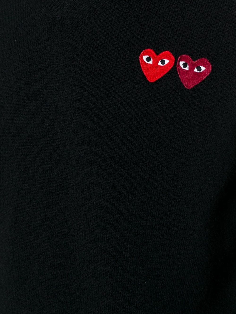 embroidered heart jumper - 5