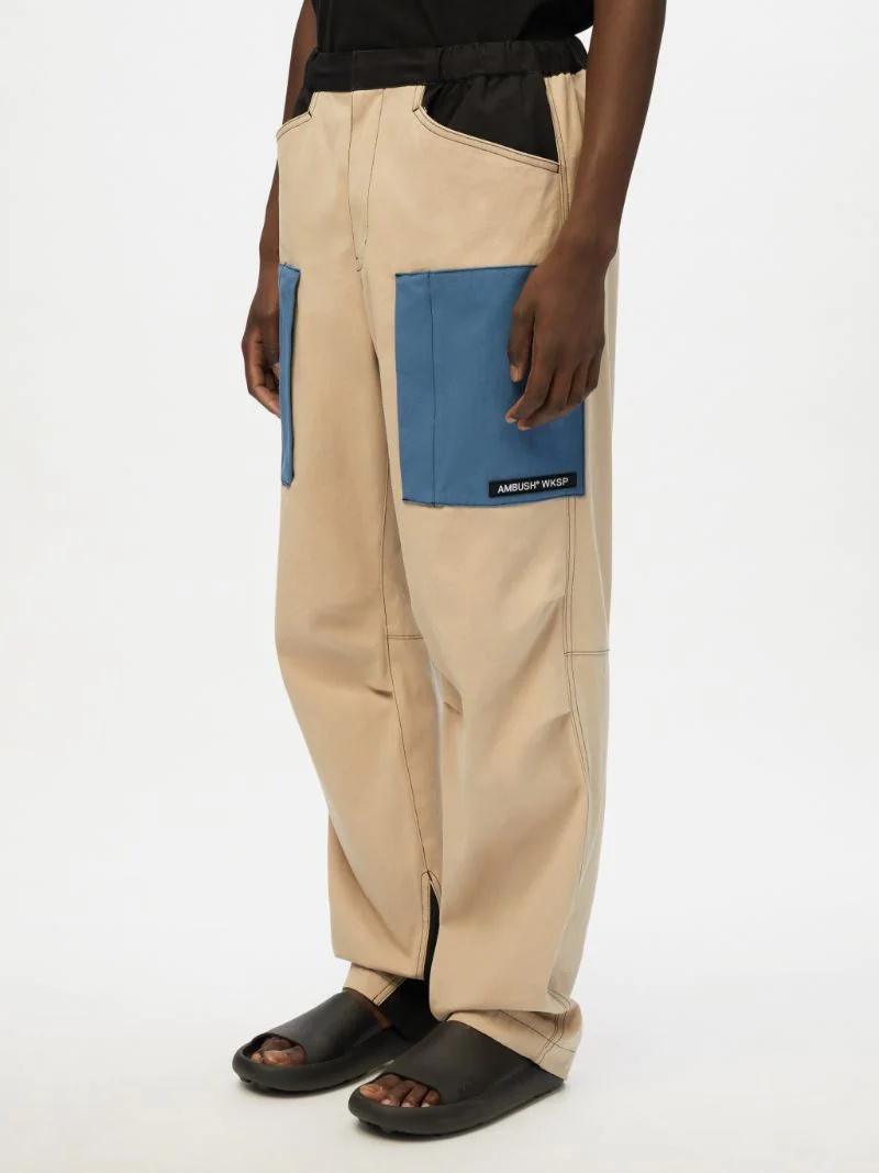 PANELLED CARGO PANTS - 4