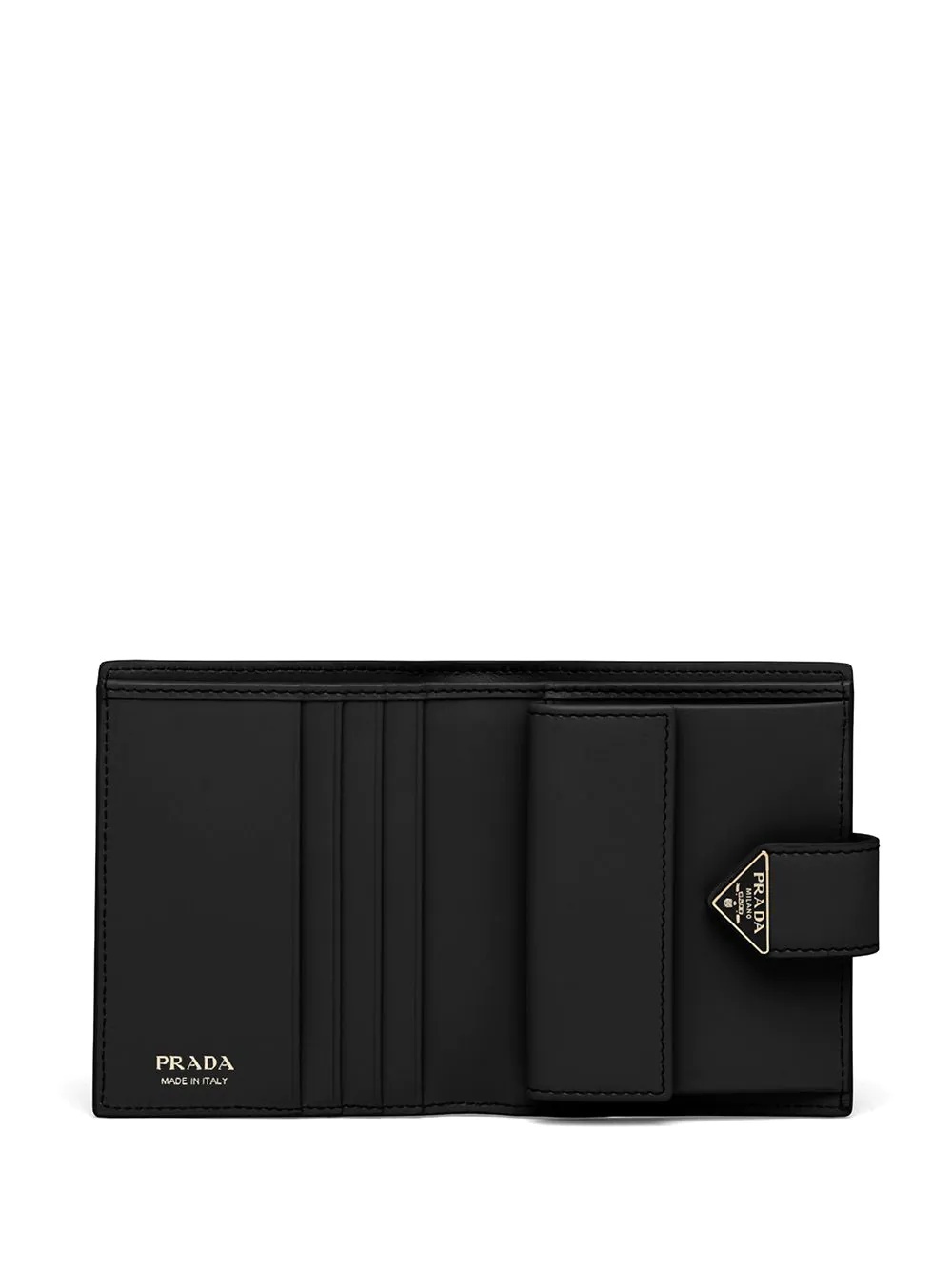 small logo-plaque Saffiano leather wallet - 4