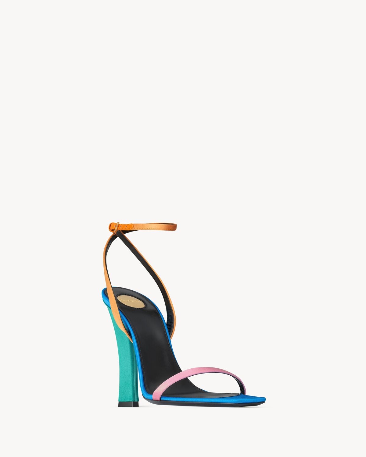 DOMINIQUE SANDALS IN SATIN CREPE - 3