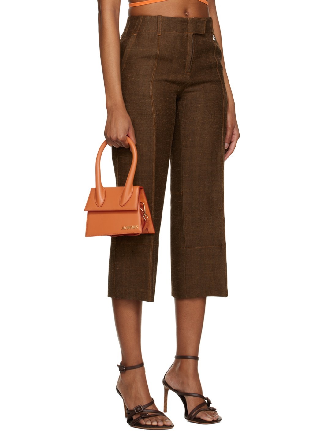 Brown Le Raphia 'Le Pantalon Areia' Trousers - 2