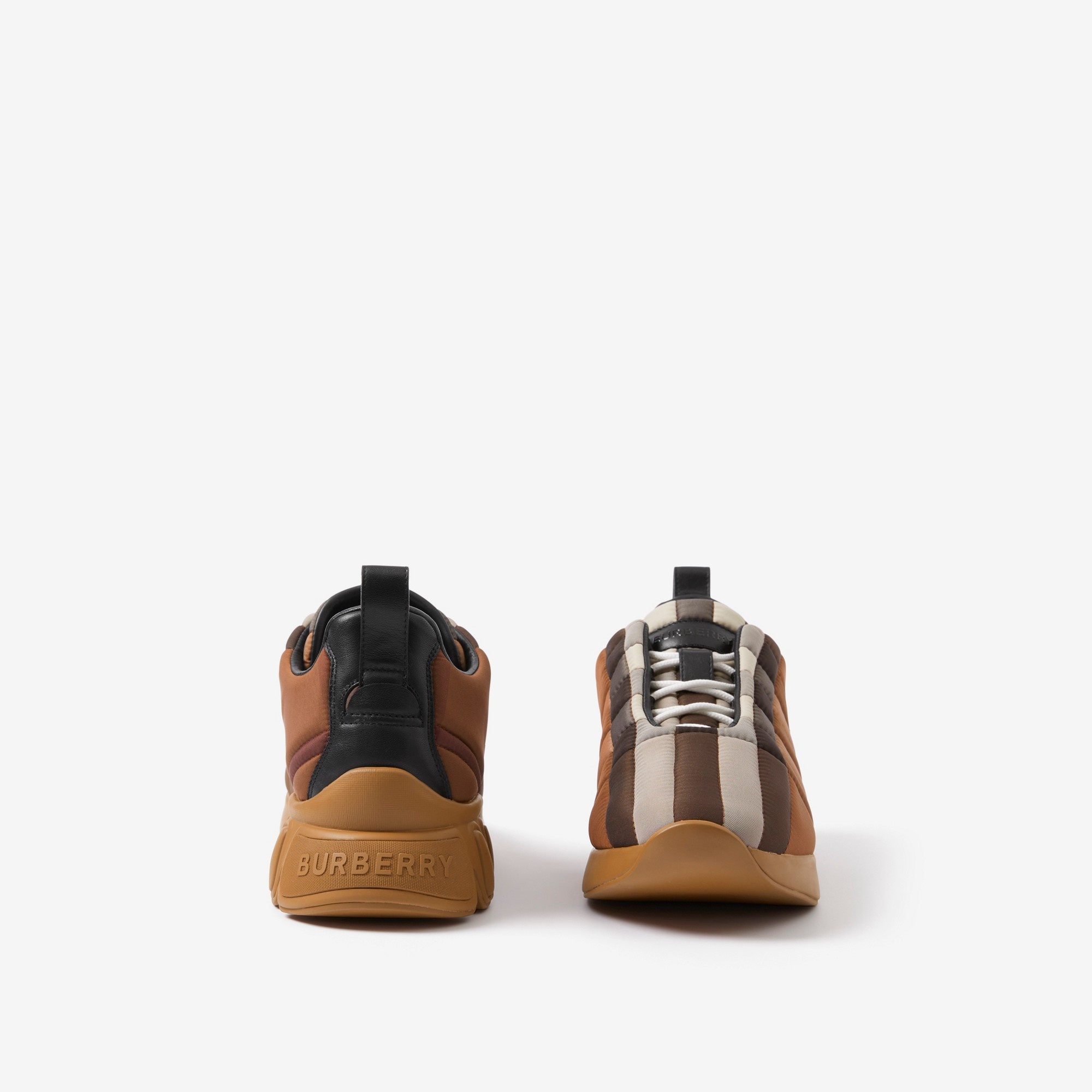 Quilted Nylon and Leather Classic Sneakers - 4