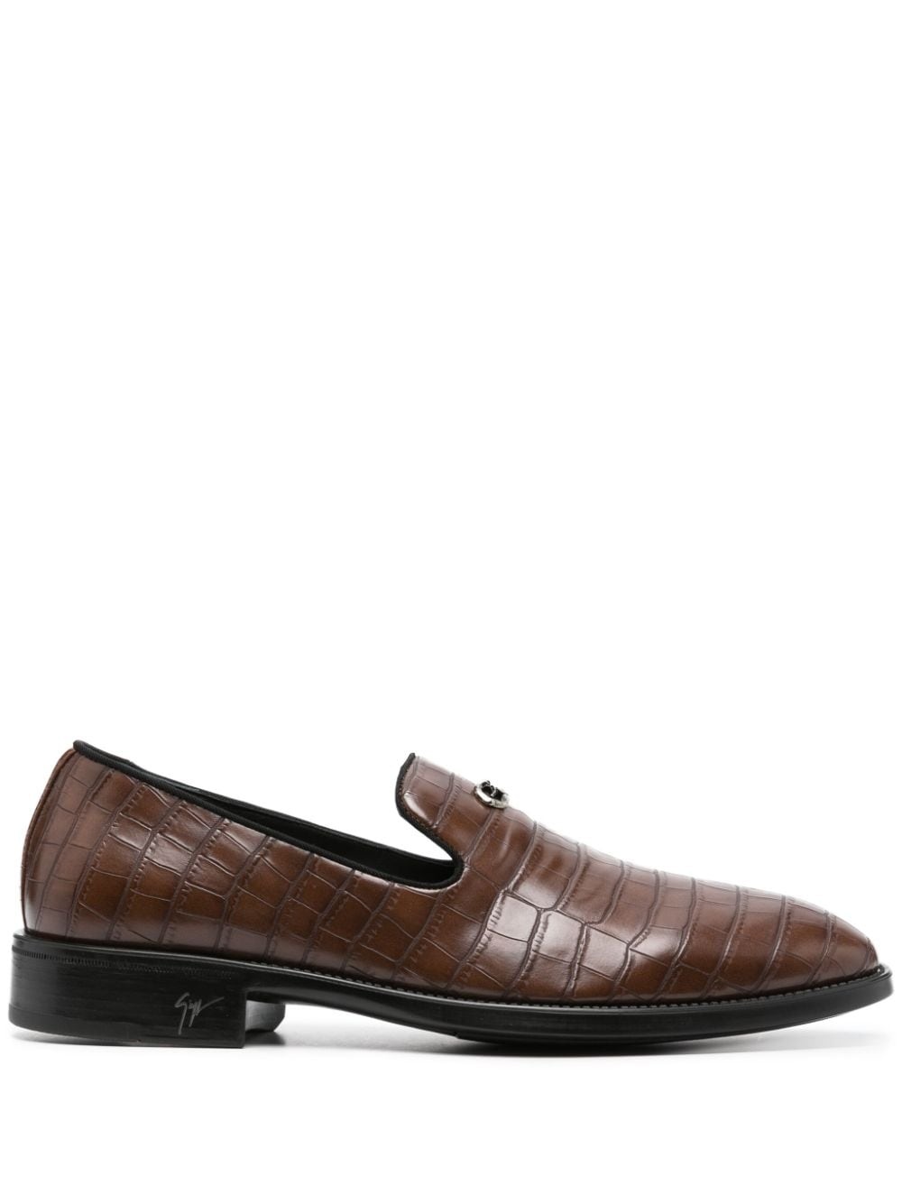 Imrham crocodile-effect loafers - 2