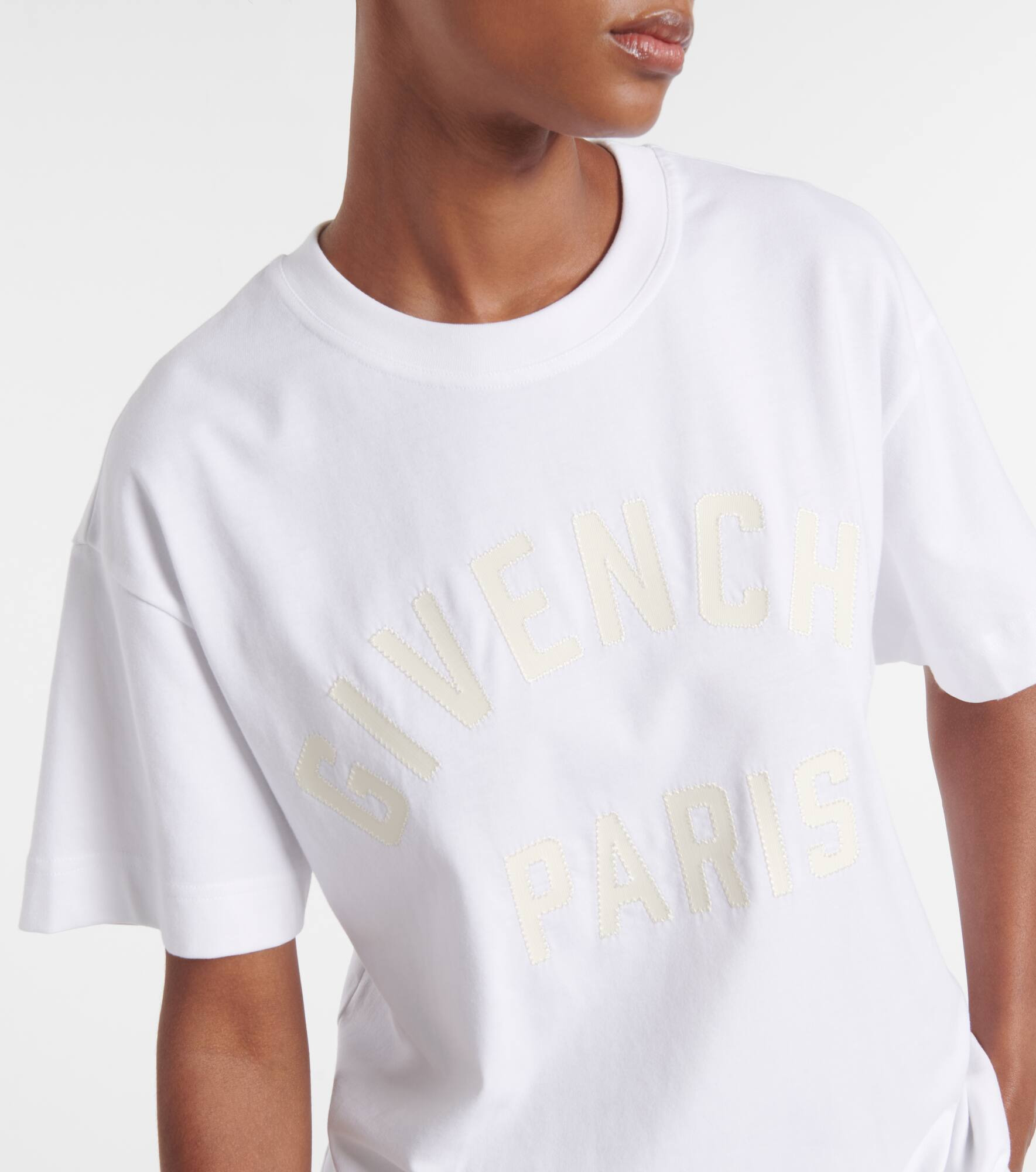Paris logo cotton jersey T-shirt - 4