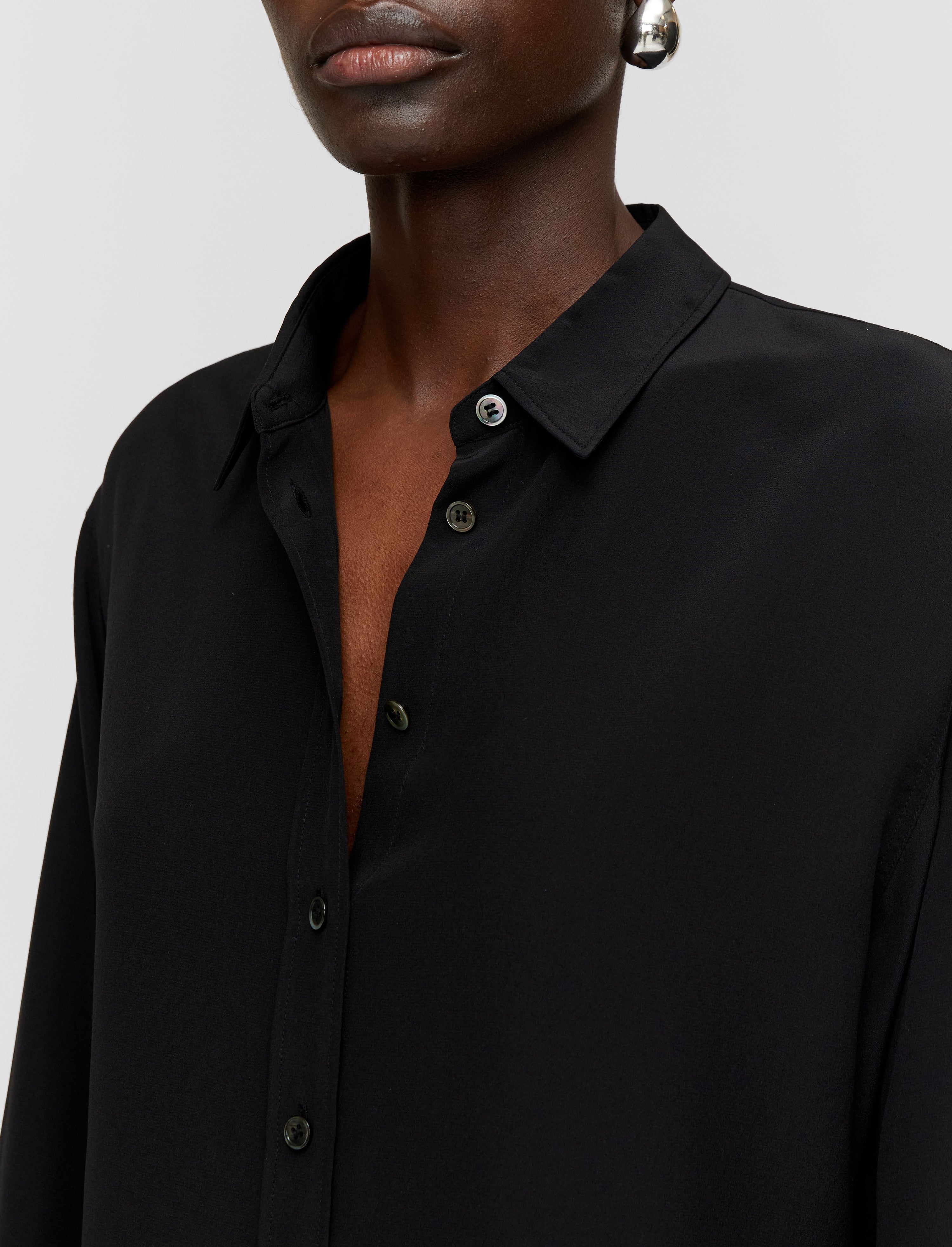 Silk Crepe de Chine Joe Blouse - 5