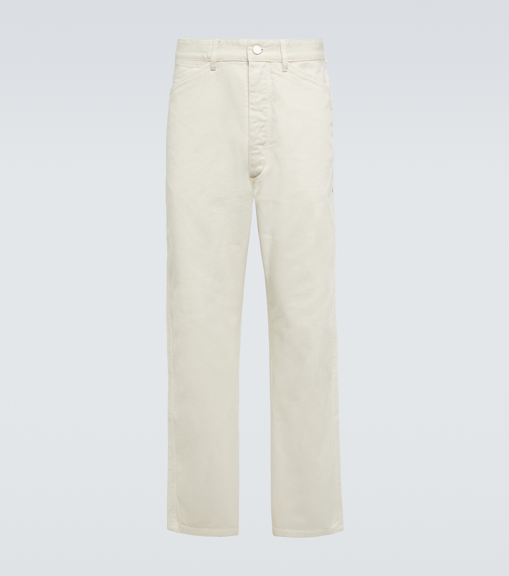 LEMAIRE CLAY WHITE CURVED 5 POCKETS PANTS