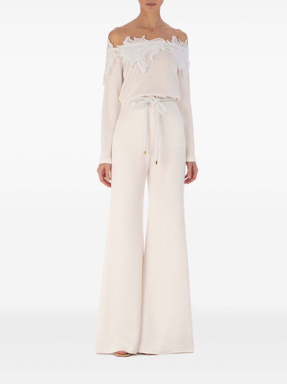 Belinda floral-appliqué blouse - 2