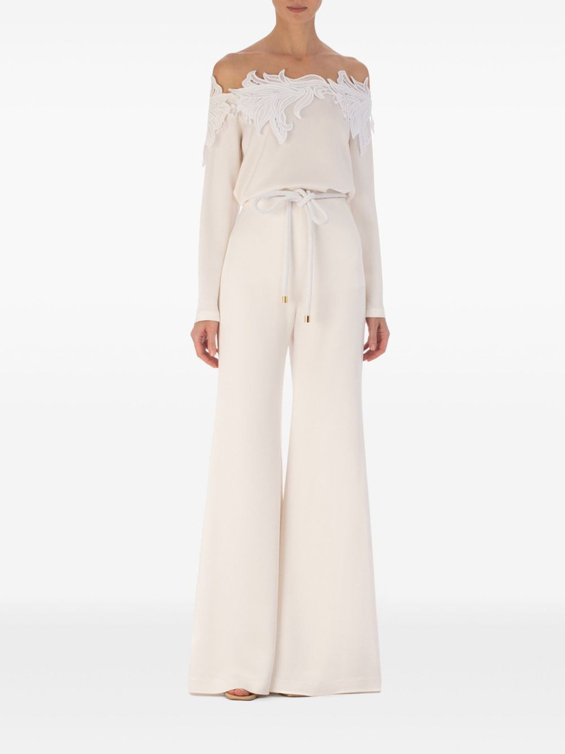 SILVIA TCHERASSI Belinda floral-appliqué blouse outlook