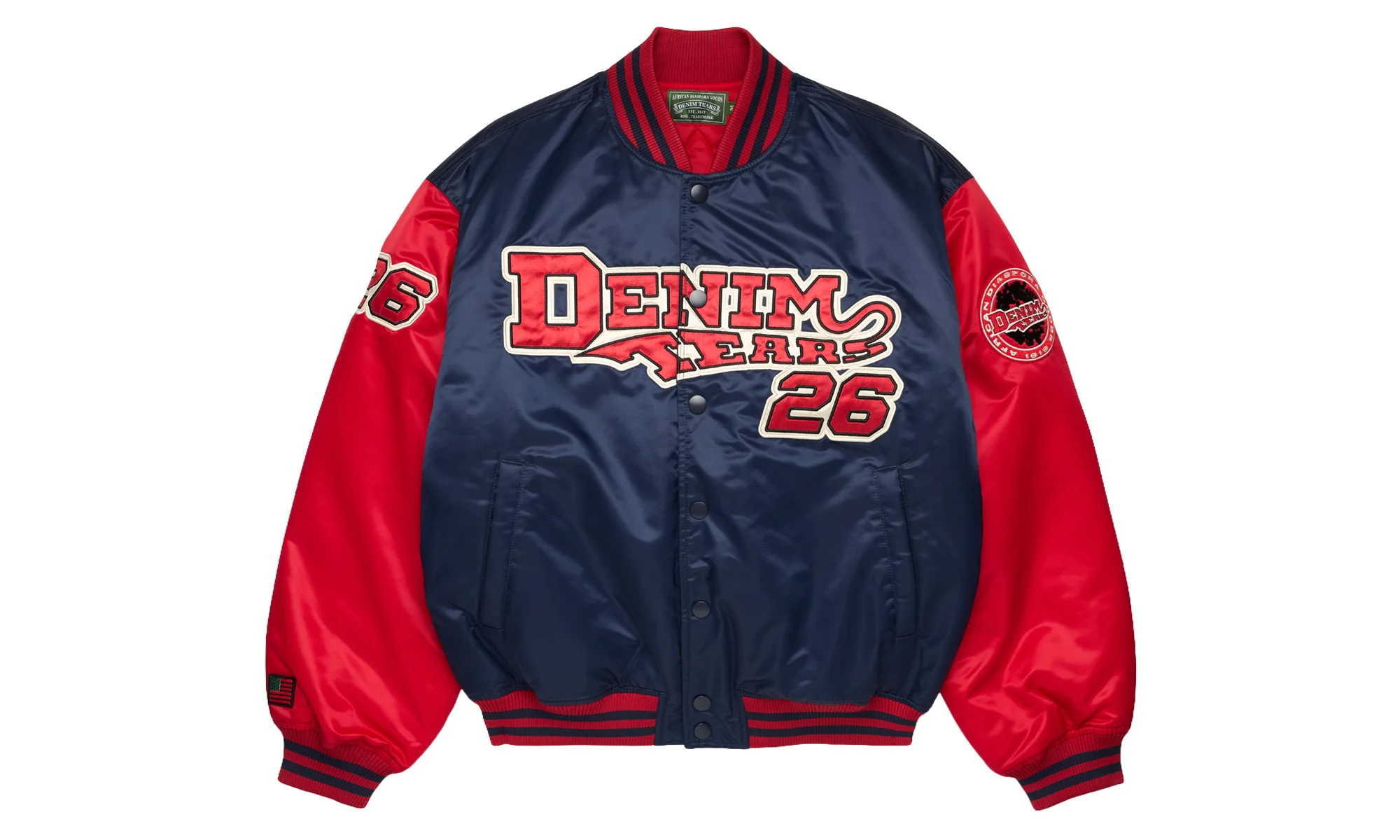 Dt Baseball Varsity Jacket "Navy" DT877 - 1
