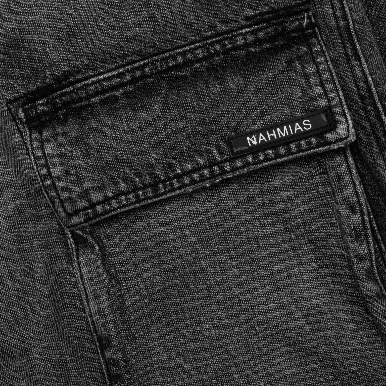 DENIM LOGO CARGO PANTS - BROWN WASH - 5