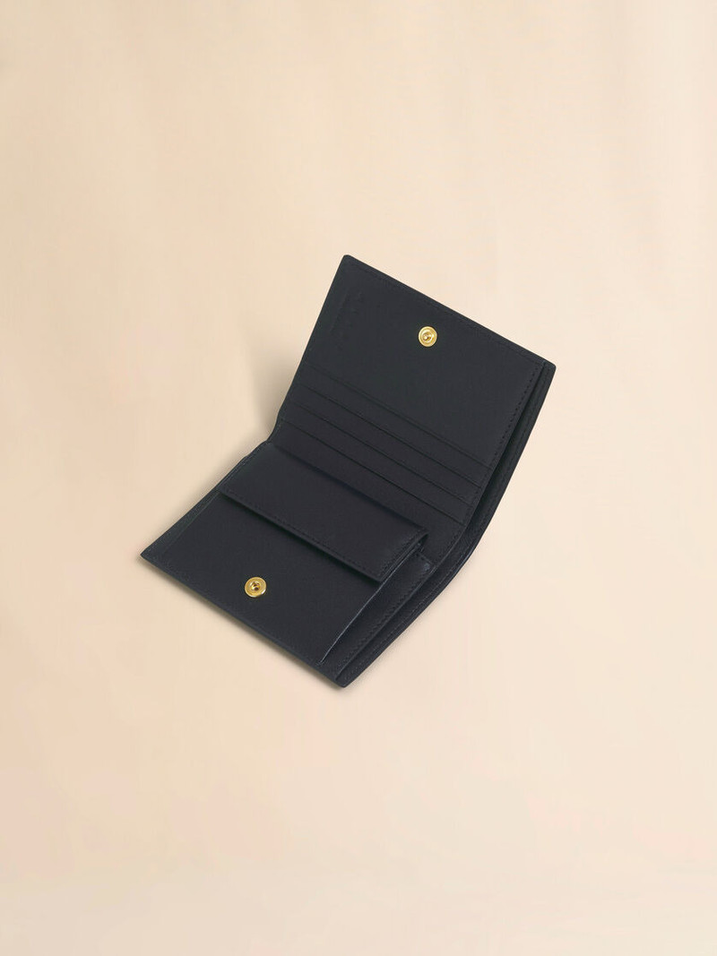 Marni BLACK LEATHER ENVELOPE BIFOLD WALLET outlook
