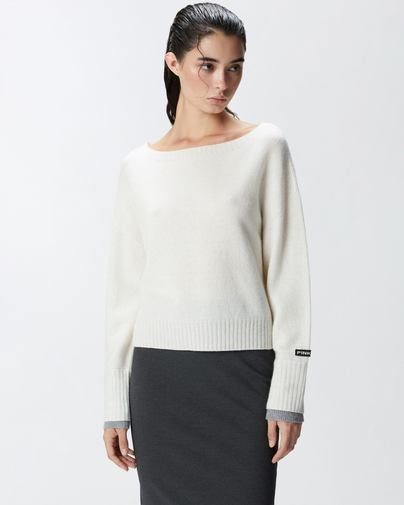 PINKO WOOL AND CASHMERE BOAT-NECK SWEATER outlook