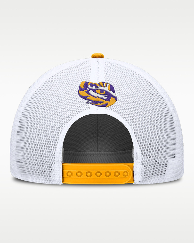 Nike LSU On-Field Rise Men's Nike Nike College Trucker Adjustable Hat outlook