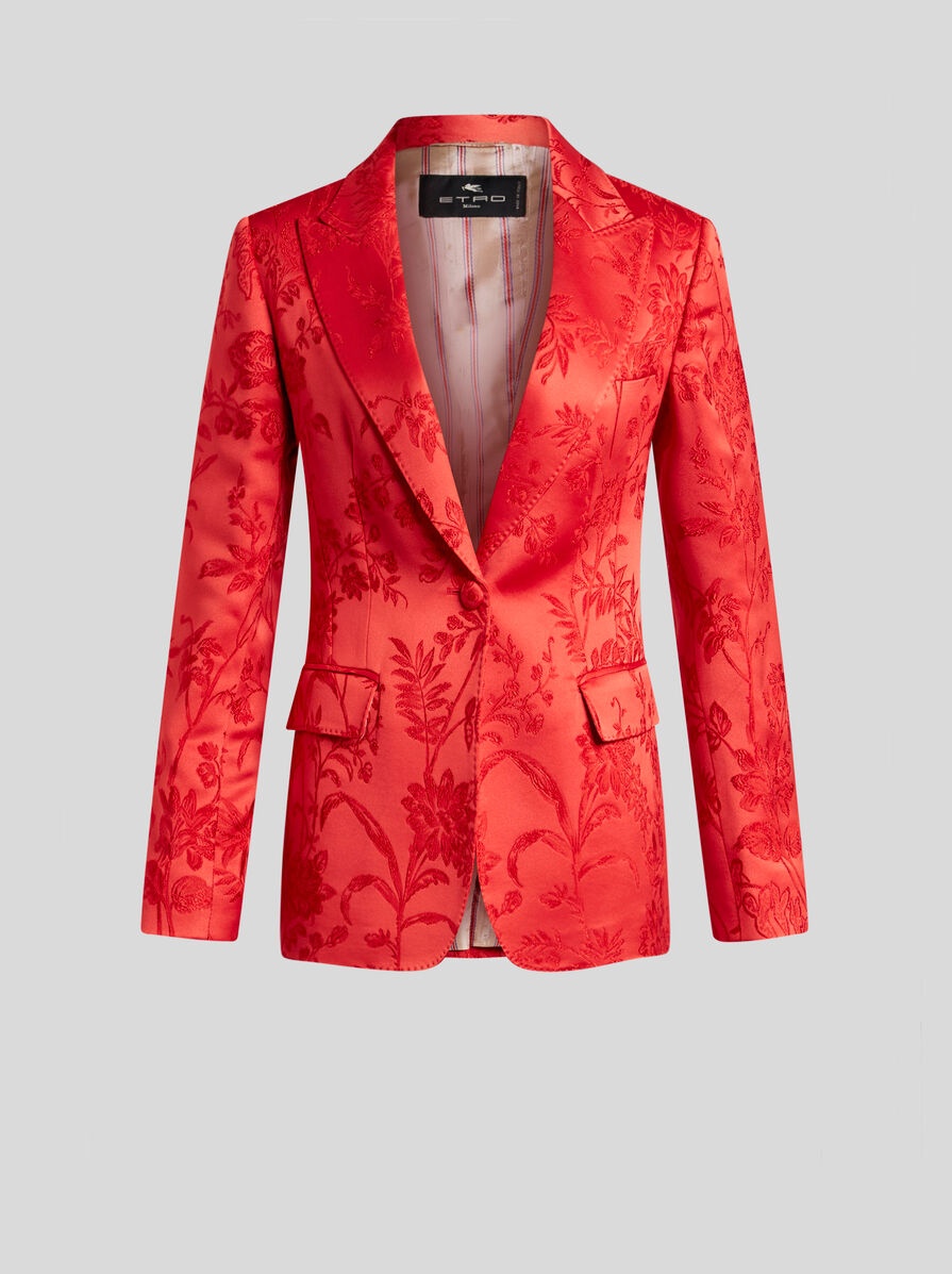 JACQUARD BROCADE JACKET - 1