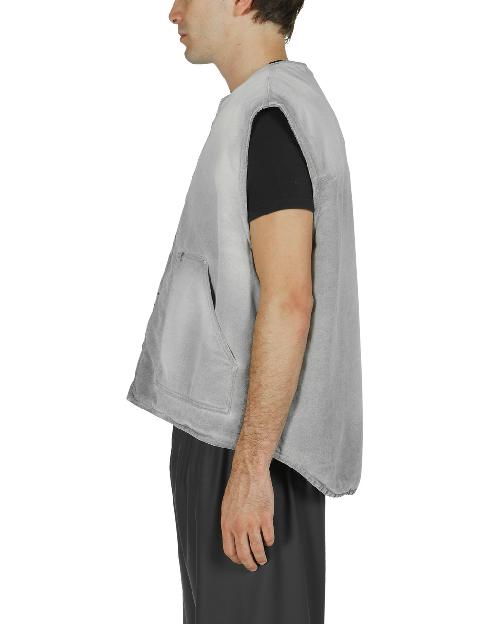 OVERDYED WORK VEST - 3