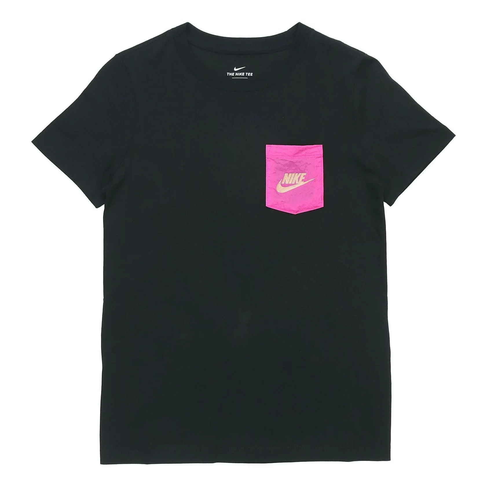(WMNS) Nike As W Nsw Tee Contrasting Colors logo Short Sleeve Black CT8855-010 - 1
