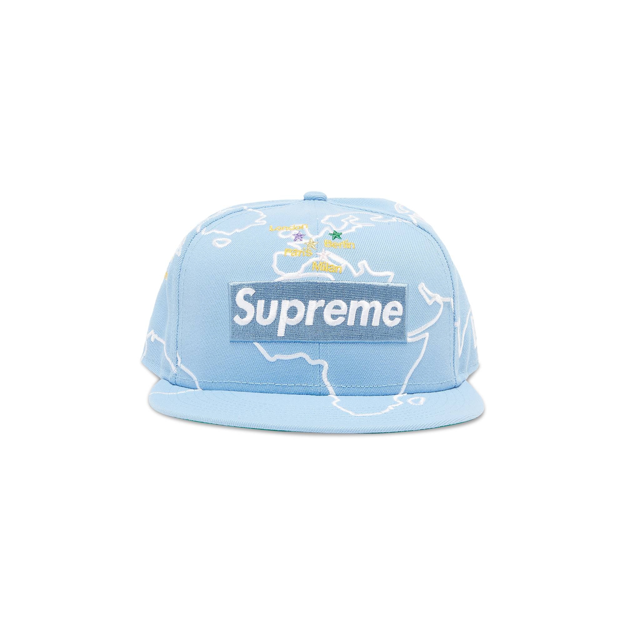 Supreme Worldwide Box Logo New Era 'Light Blue' - 1