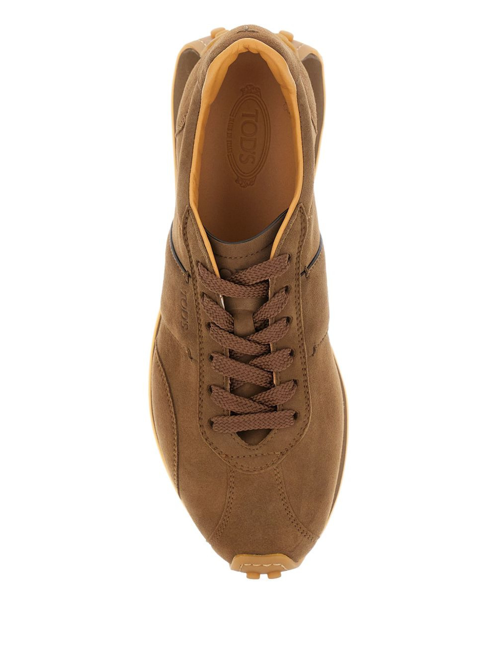suede lace-up sneakers - 3