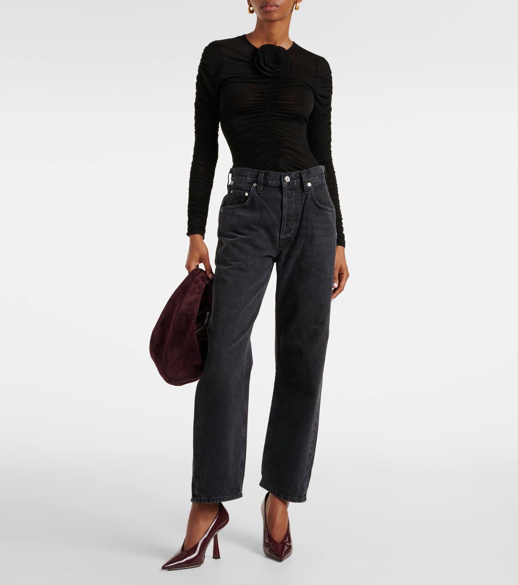 Dahlia high-rise cropped jeans - 7
