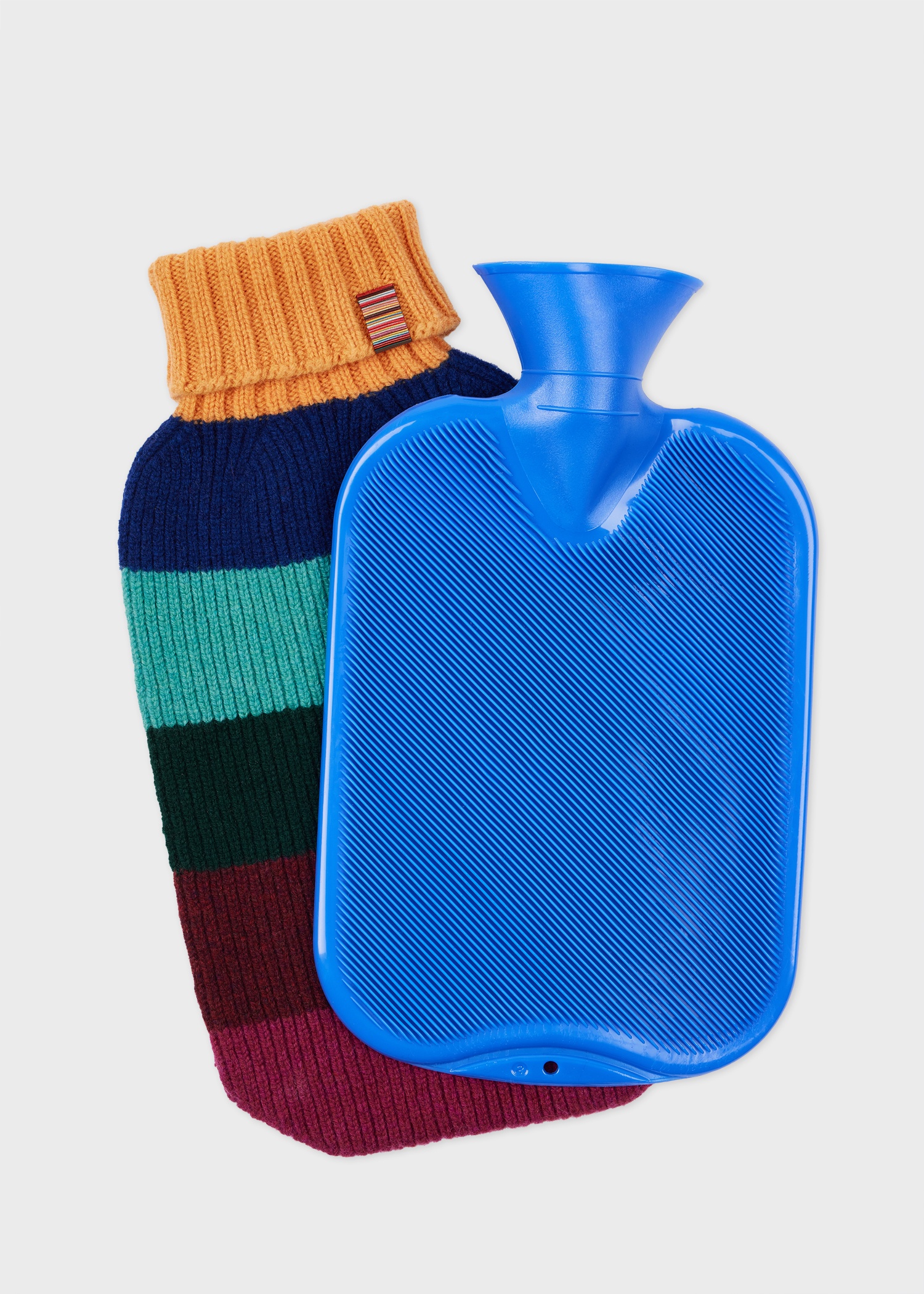 Multistripe Lambswool Hot Water Bottle Cover - 3