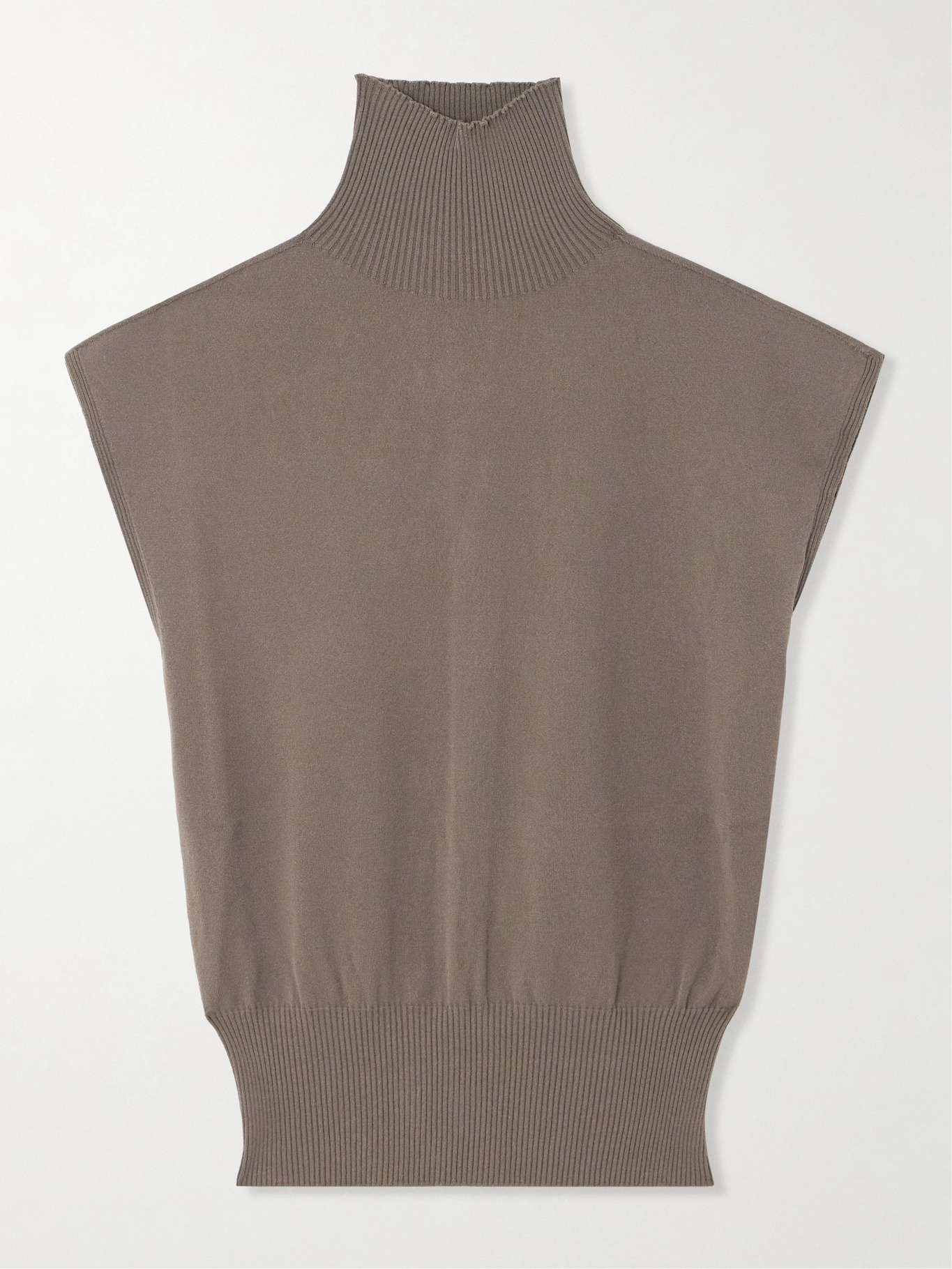 Knitted turtleneck top - 1