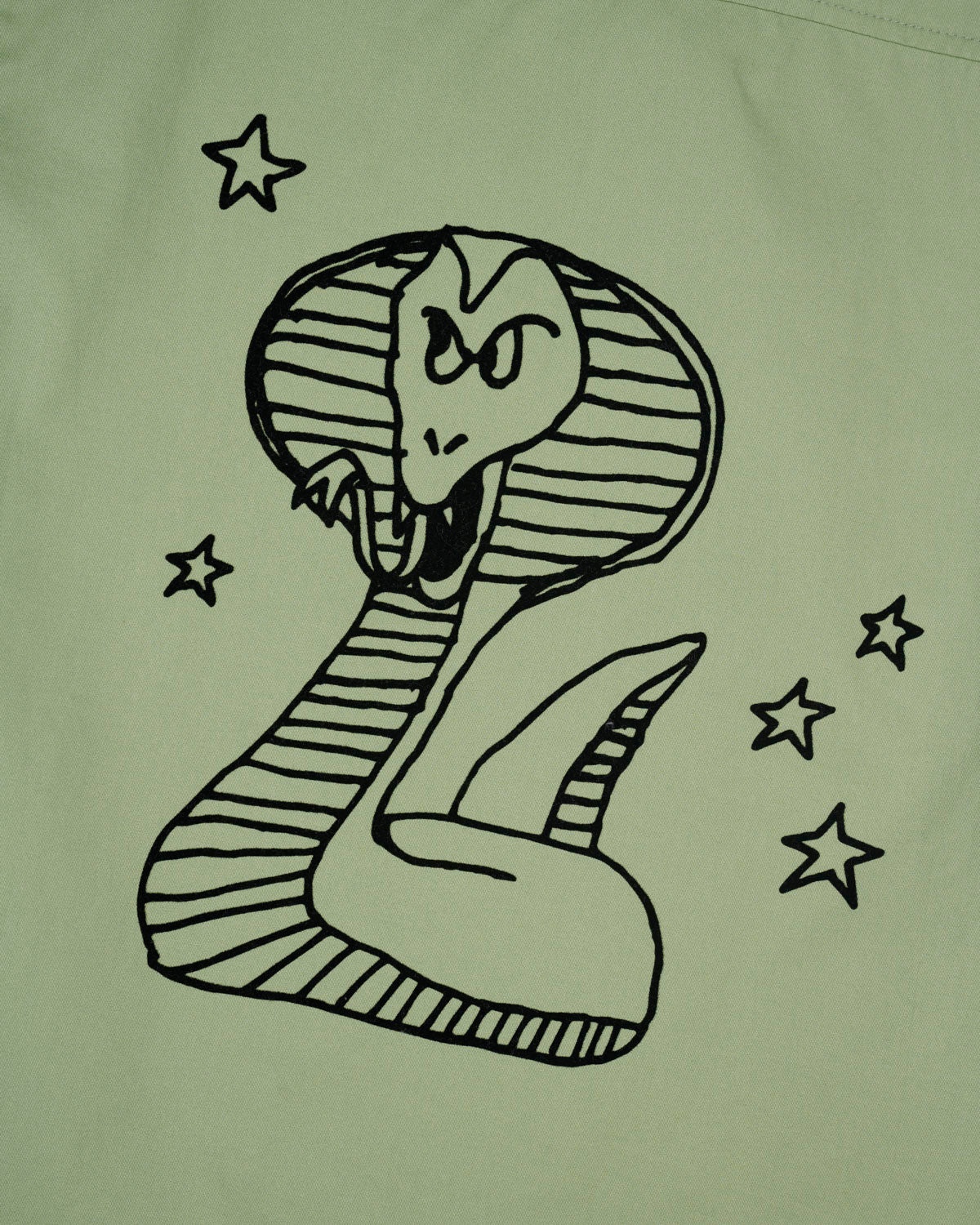 Cobra Flocked Bowling Shirt - Sprout - 3