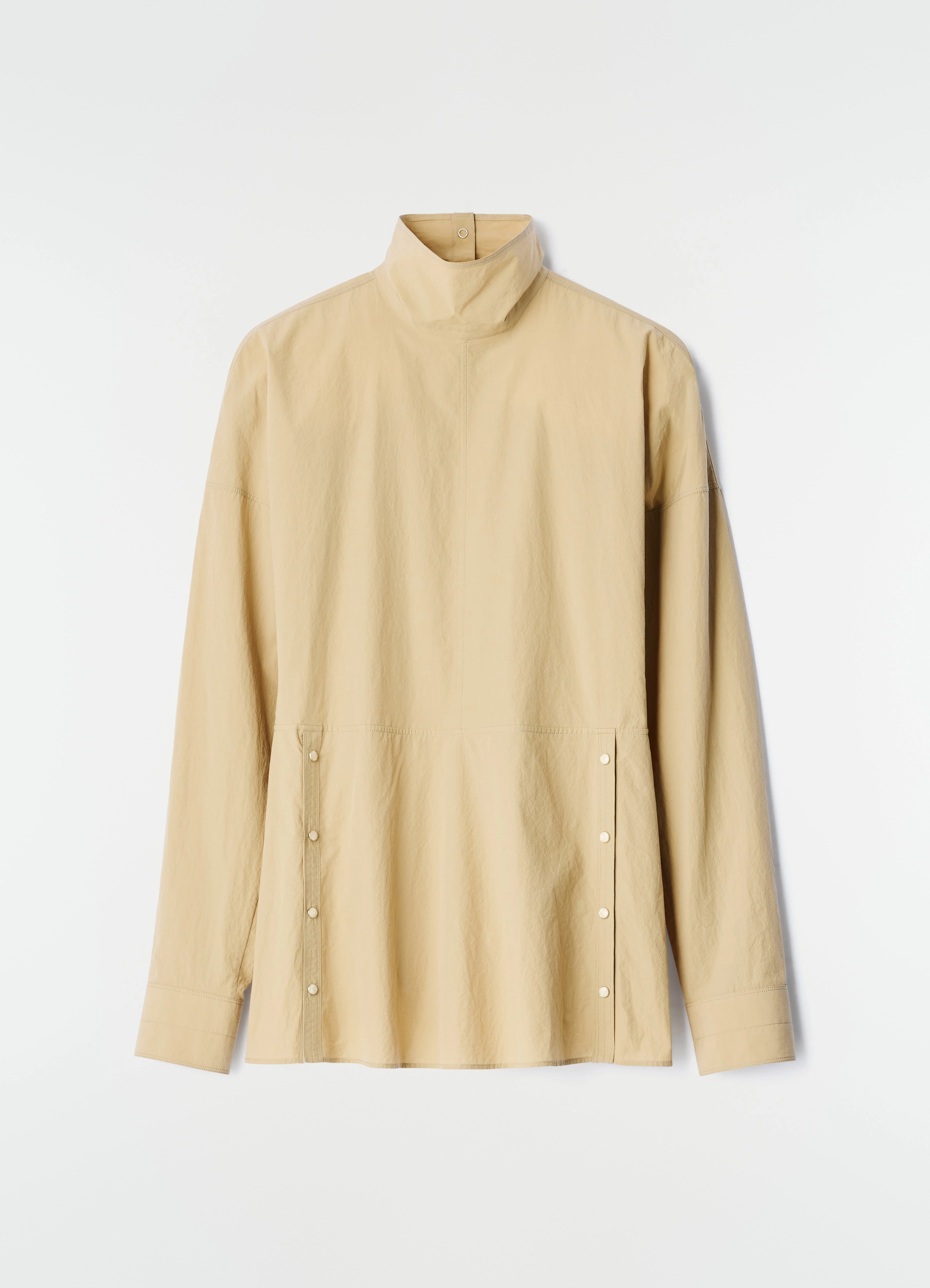 PRESS-STUD BIB TOP IN COTTON CREPE - 1