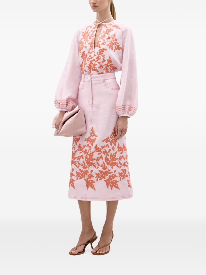 SILVIA TCHERASSI Layan midi skirt outlook