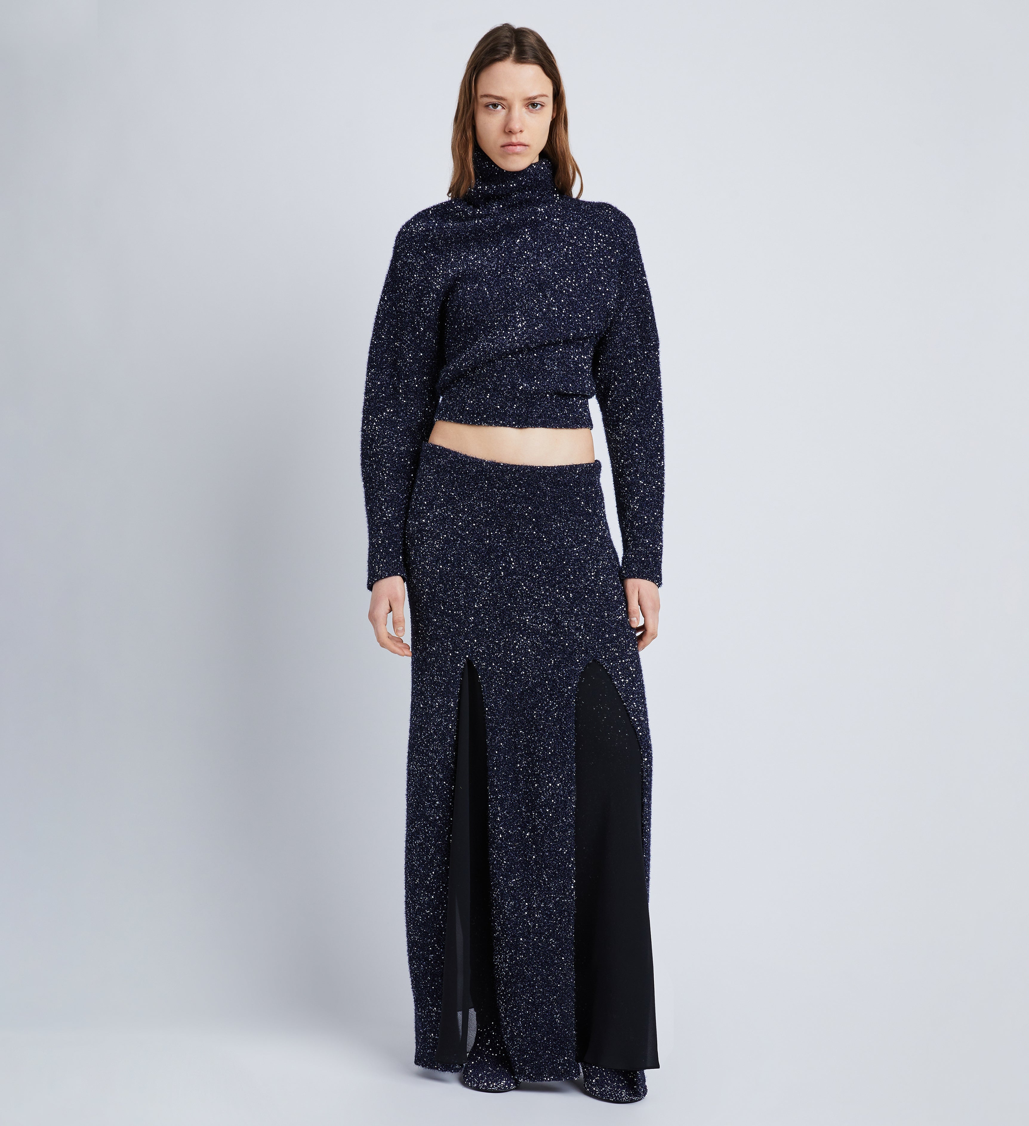Technical Sequin Knit Skirt - 2