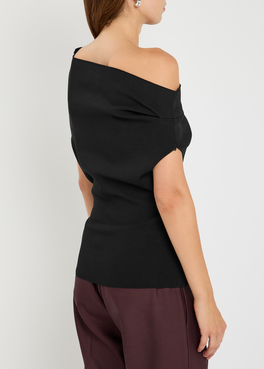 Armarium Debra Asymmetric Stretch-knit top - 3