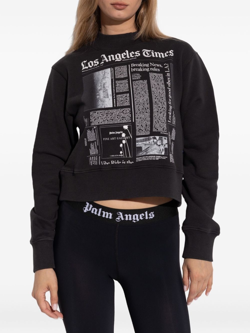 text-print sweatshirt - 3