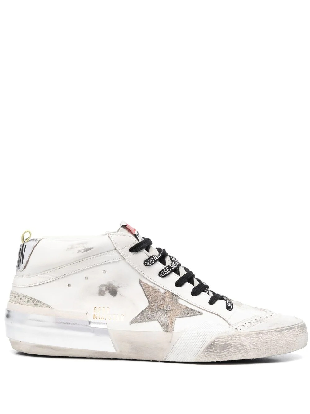 distressed effect low-top sneakers - 1