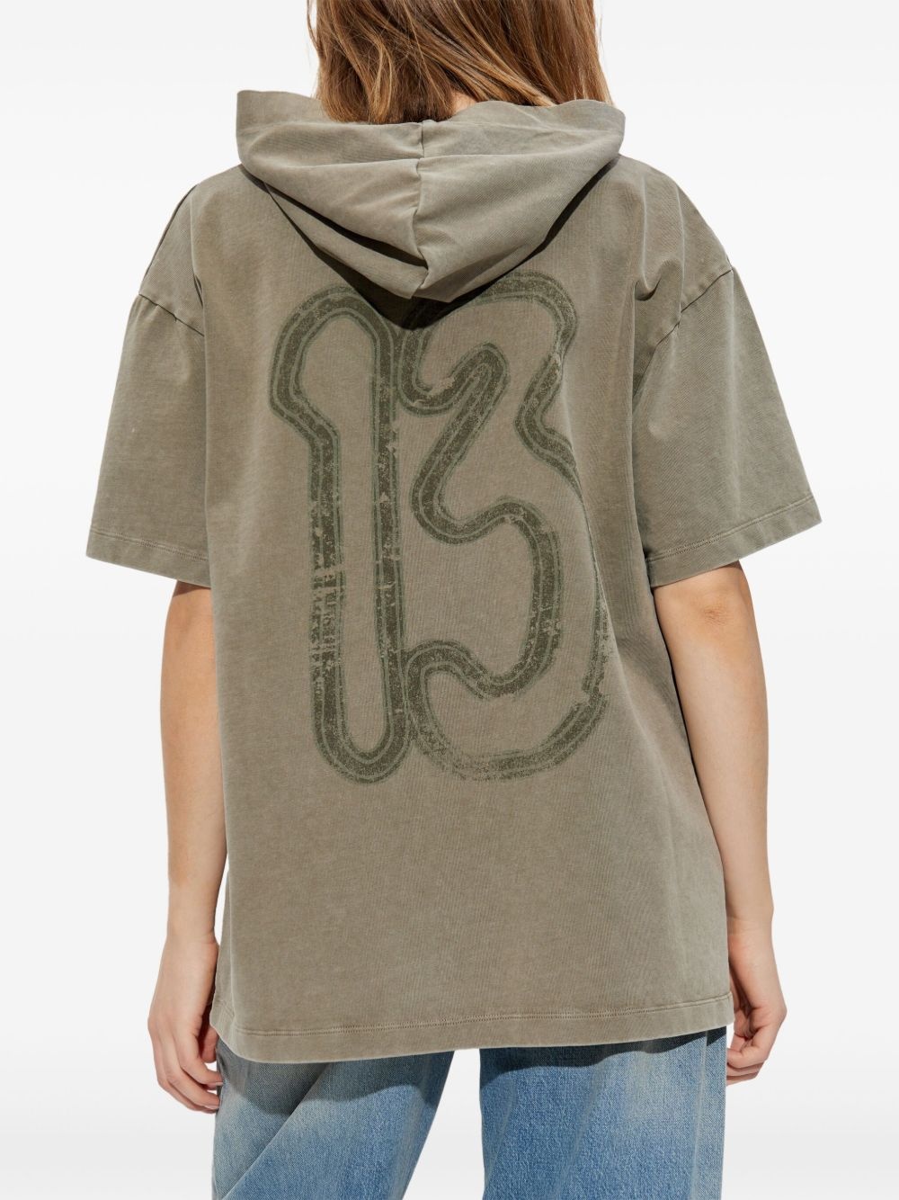 logo-print hoodie - 4