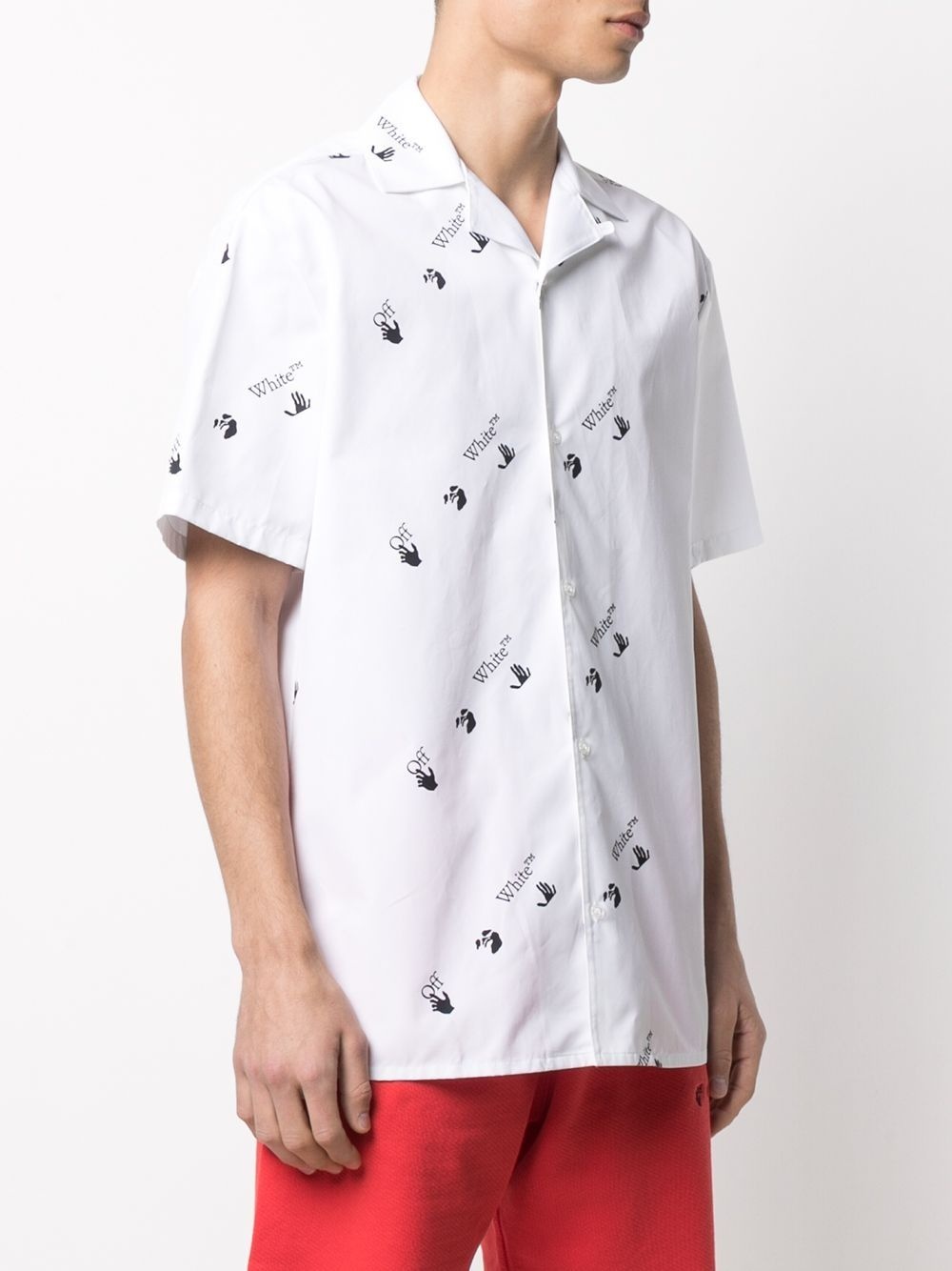 all-over logo-print shirt - 3