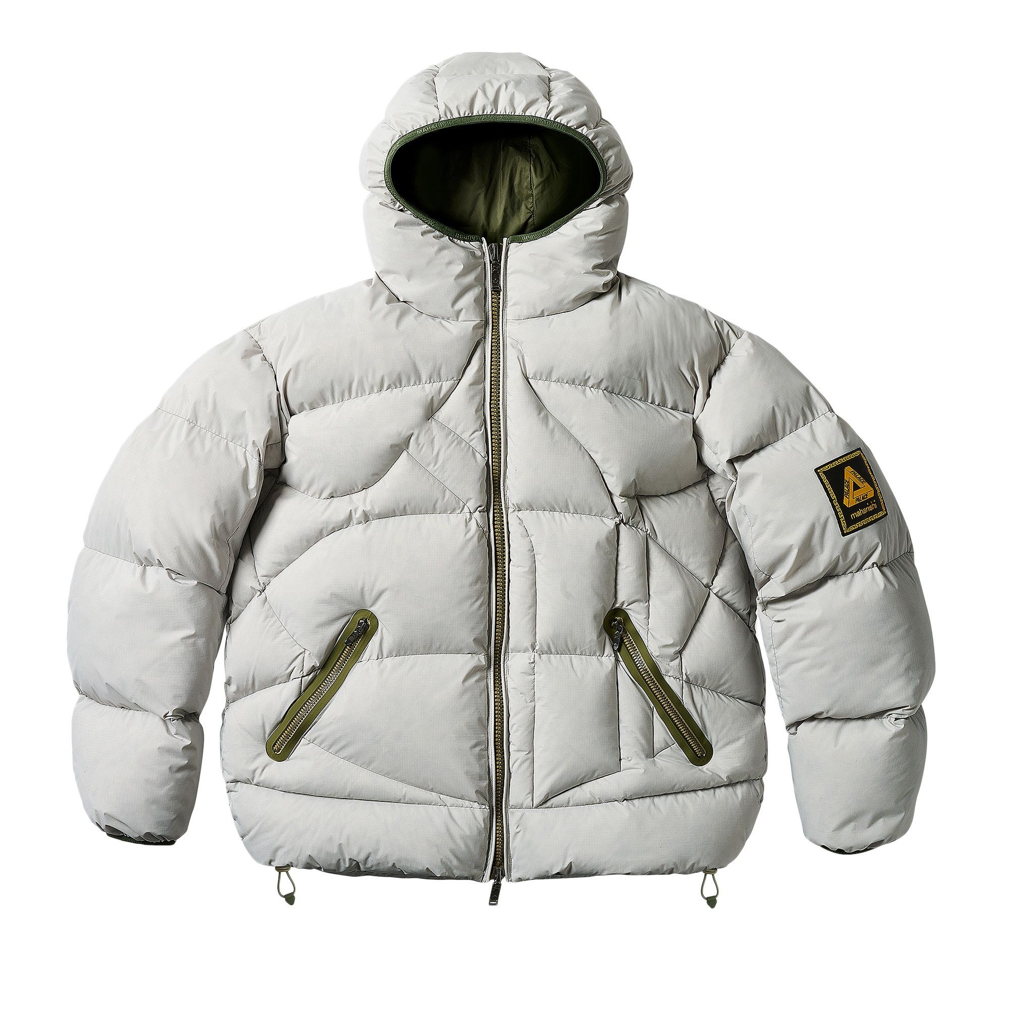 Palace x Maharishi Temple Puffa Jacket 'Ice' - 2
