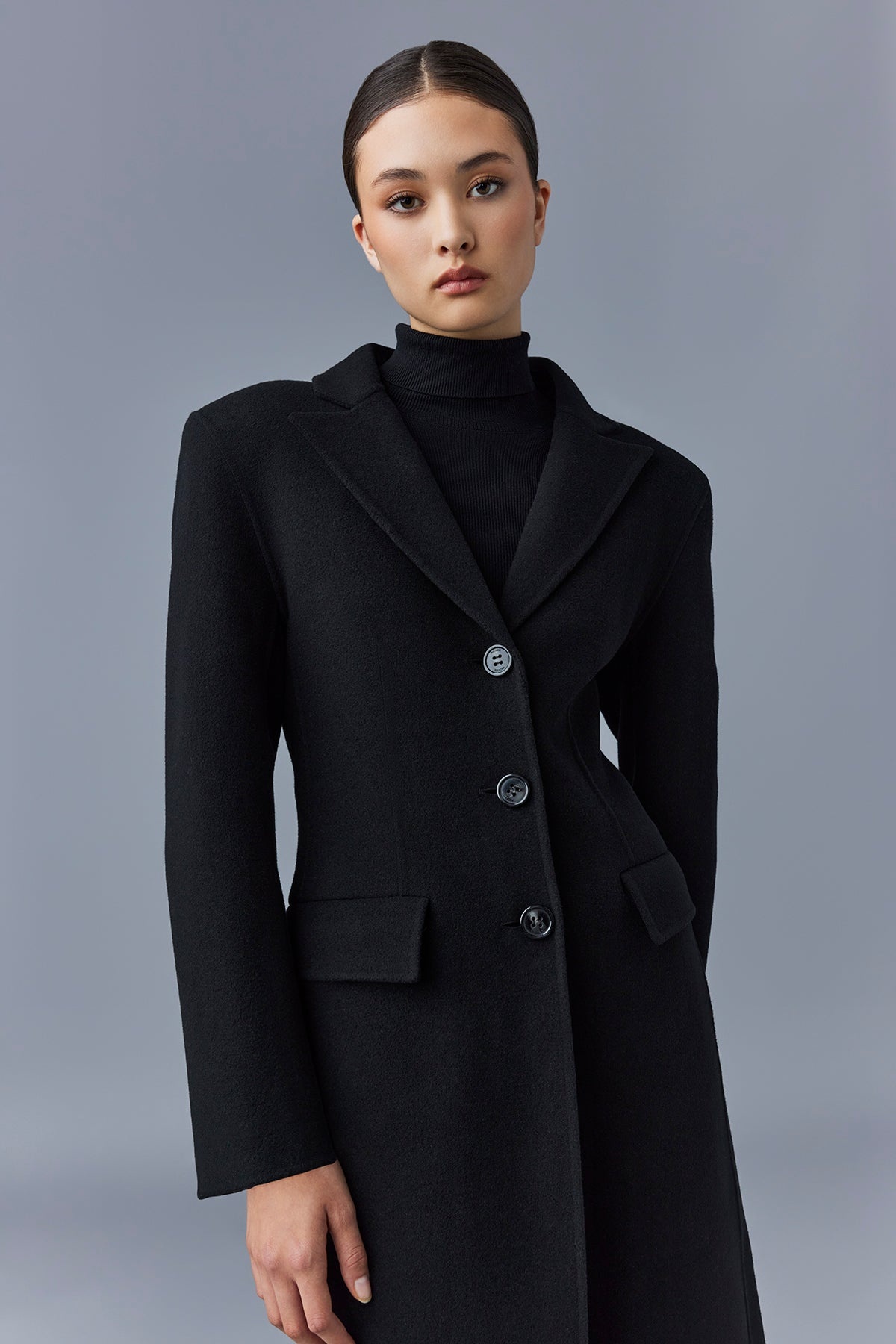 RUTH Double-face wool long coat - 5