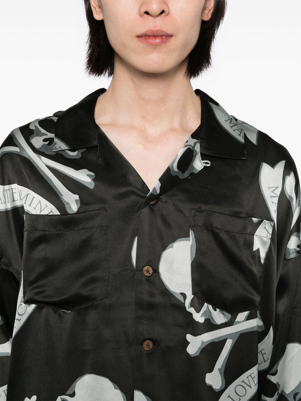 skull-printed shirt - 5